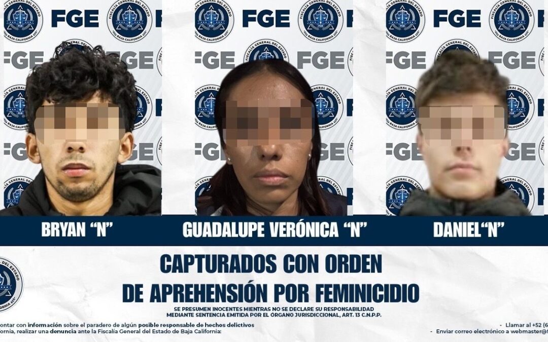 Feminicidio de Emilia Ortega: Caen tres implicados en Tijuana