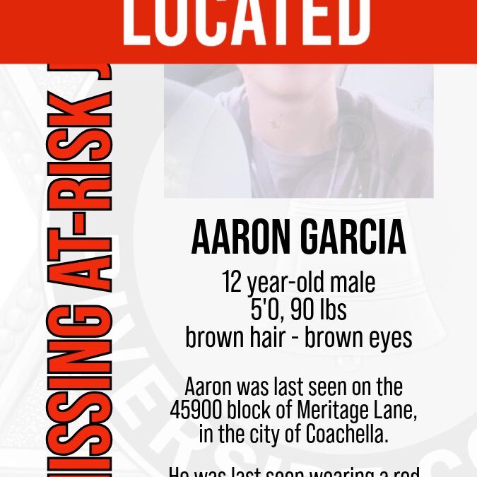 El Niño Desaparecido en Coachella: Aaron García Regresa a Casa Sano