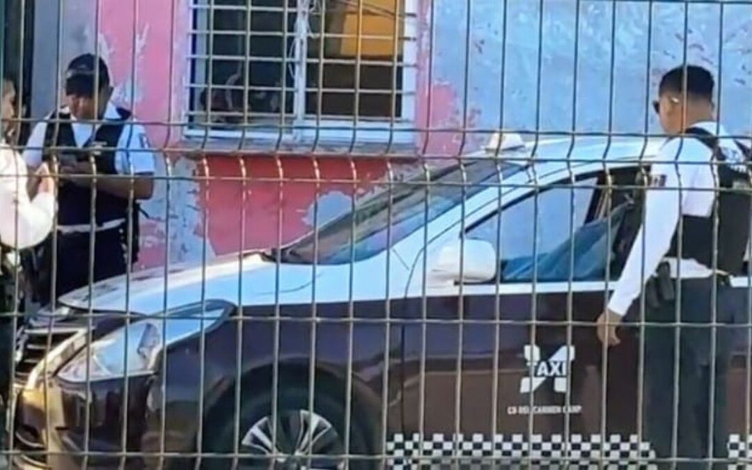 Asesinato de mujer veracruzana dentro de un taxi en Ciudad del Carmen