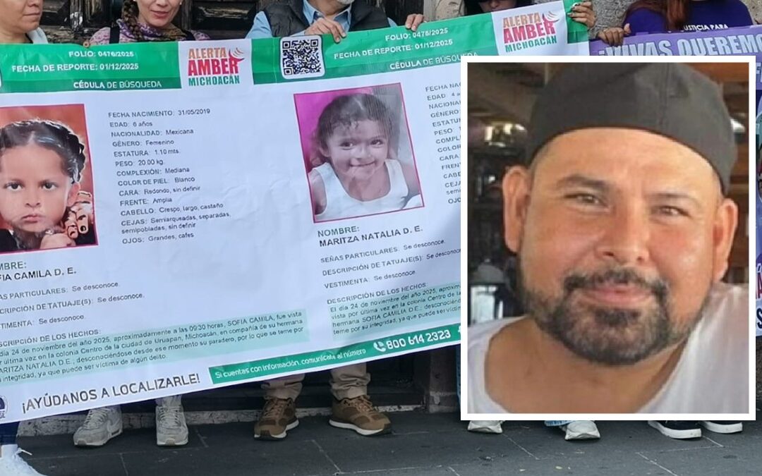 Recompensa para encontrar a Luis Felipe Duarte, padrastro de niñas desaparecidas en Michoacán